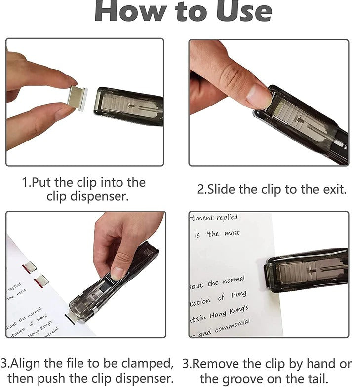 Portable Handheld Paper Clam Clip | Reusable